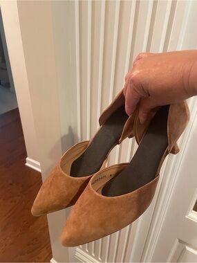 J. Jill Suede Pointed-To Heels in Camel